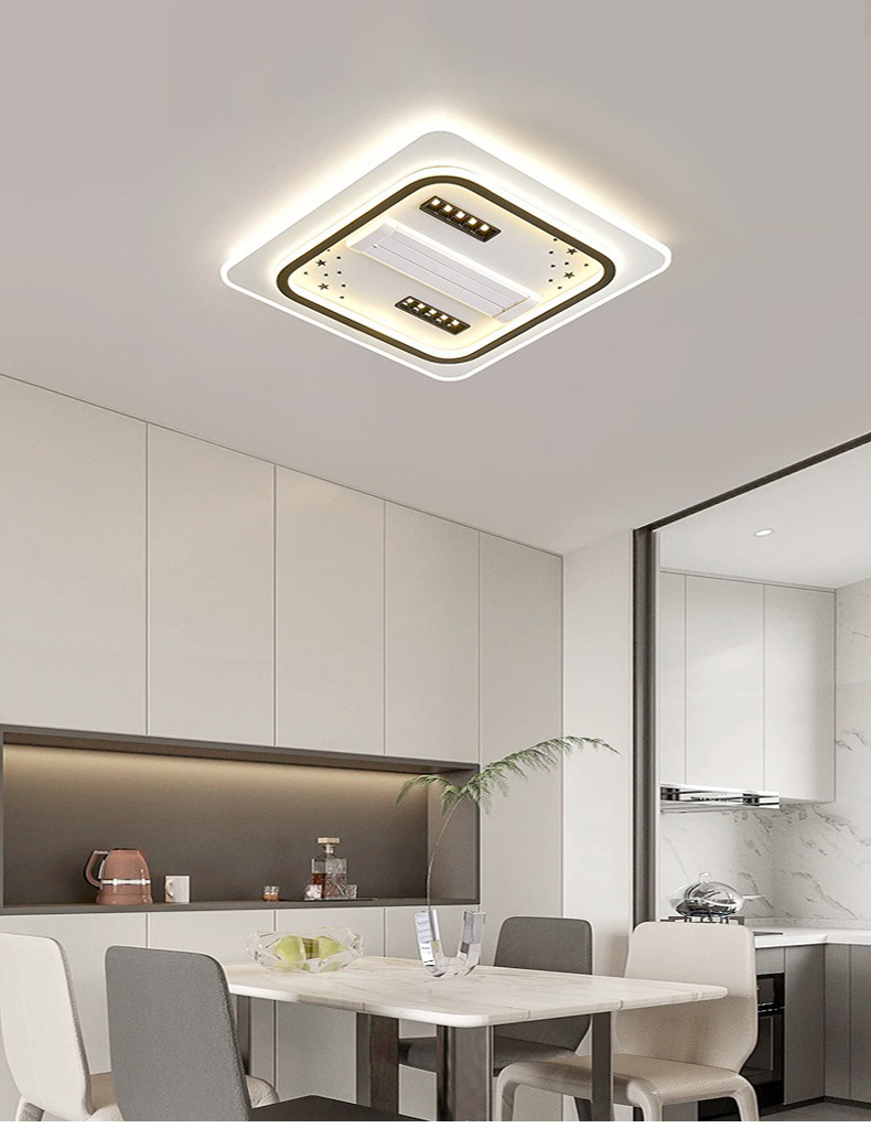 Bladeless fan light starry sky with auxiliary light 59