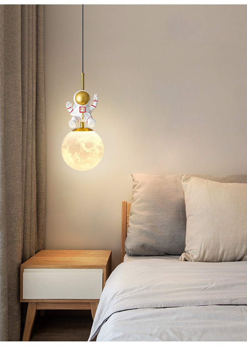 Children's room astronaut moon lamp 12
