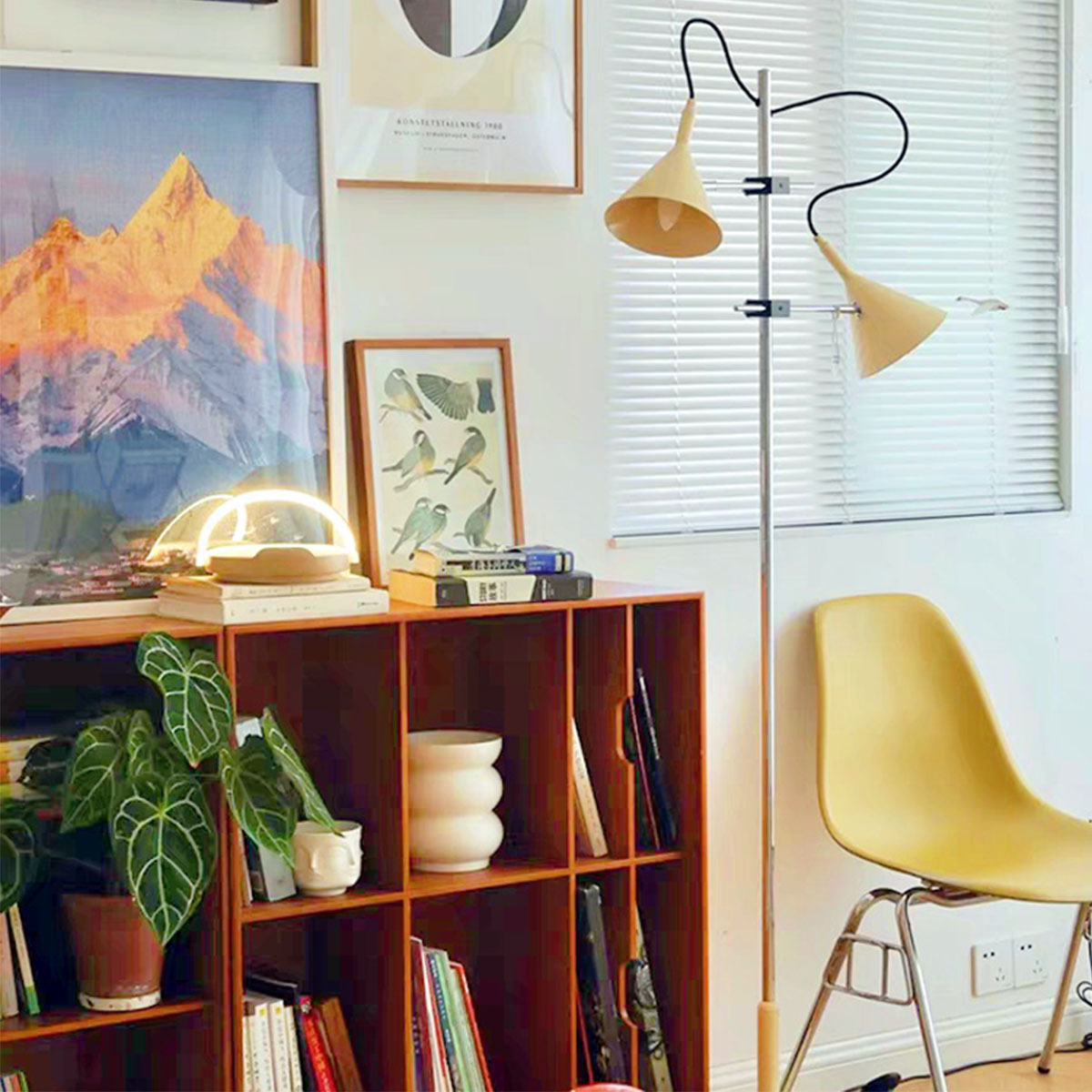 Double head horn floor lamp ins style 27