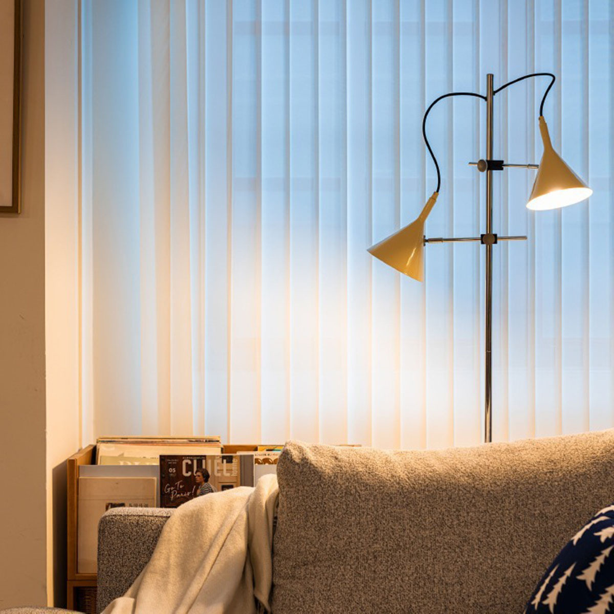 Double head horn floor lamp ins style 27