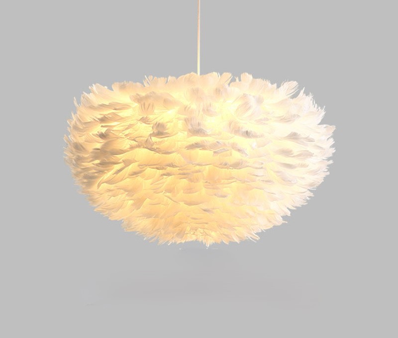 Girl princess room lamp feather lamp 7