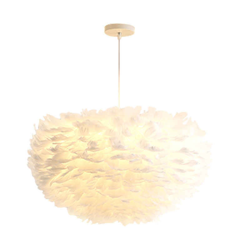 Girl princess room lamp feather lamp 7