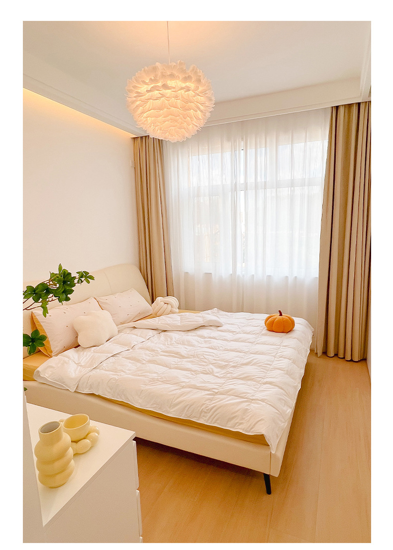 Girl princess room lamp feather lamp 7