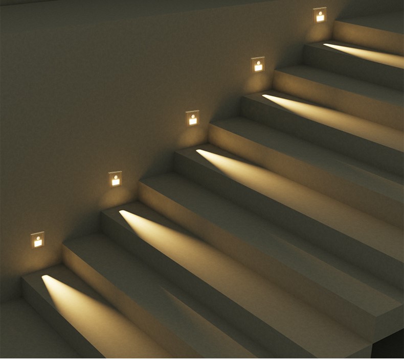 Human body induction footlight embedded night light 44