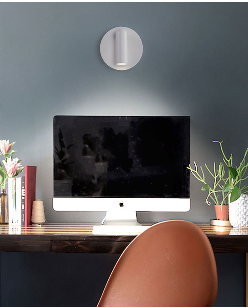Magnetic charging wall lamp without wiring or drilling 36 01