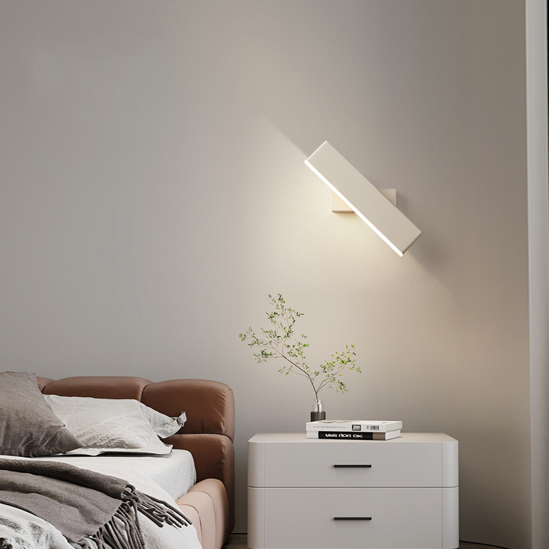 Modern and simple rotating bedside wall lamp 47