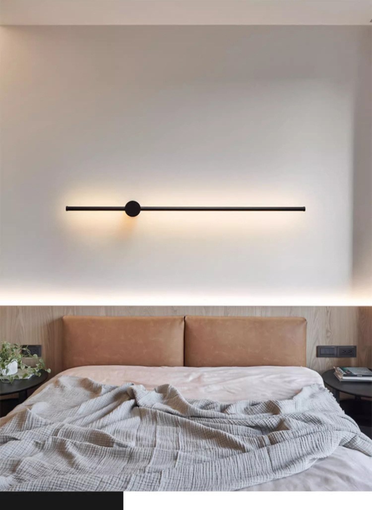 Modern simple creative long strip LED wall lamp 48