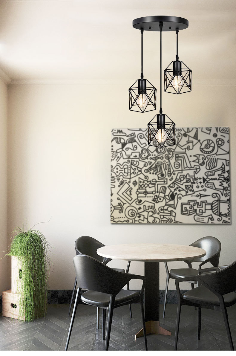 Modern simple single head pendant lamp 2