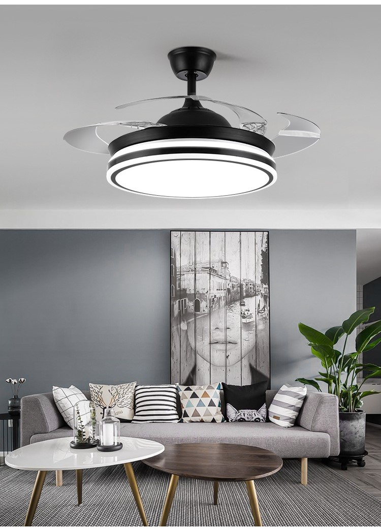 Simple electric fan chandelier integrated ceiling lamp 53