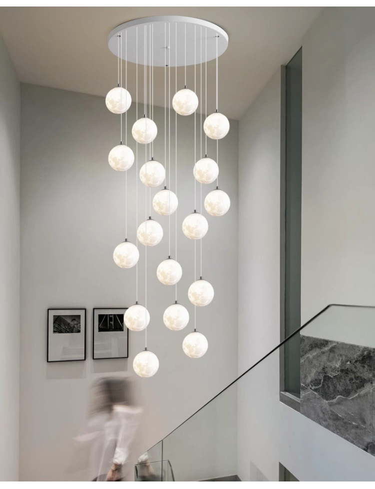 Staircase chandelier duplex floor chandelier 1 02