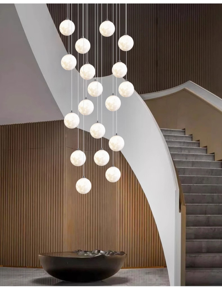 Staircase chandelier duplex floor chandelier 1